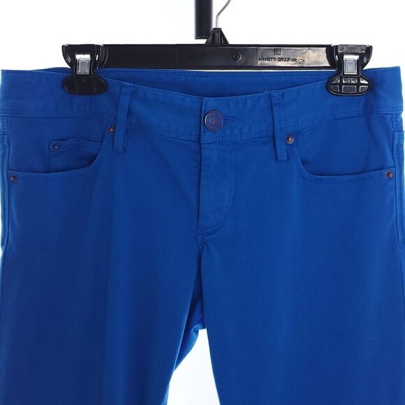 Lilly Pulitzer Women's Size 4 Solid Royce Blue Worth Skinny Mini 55375 - Picture 2 of 9